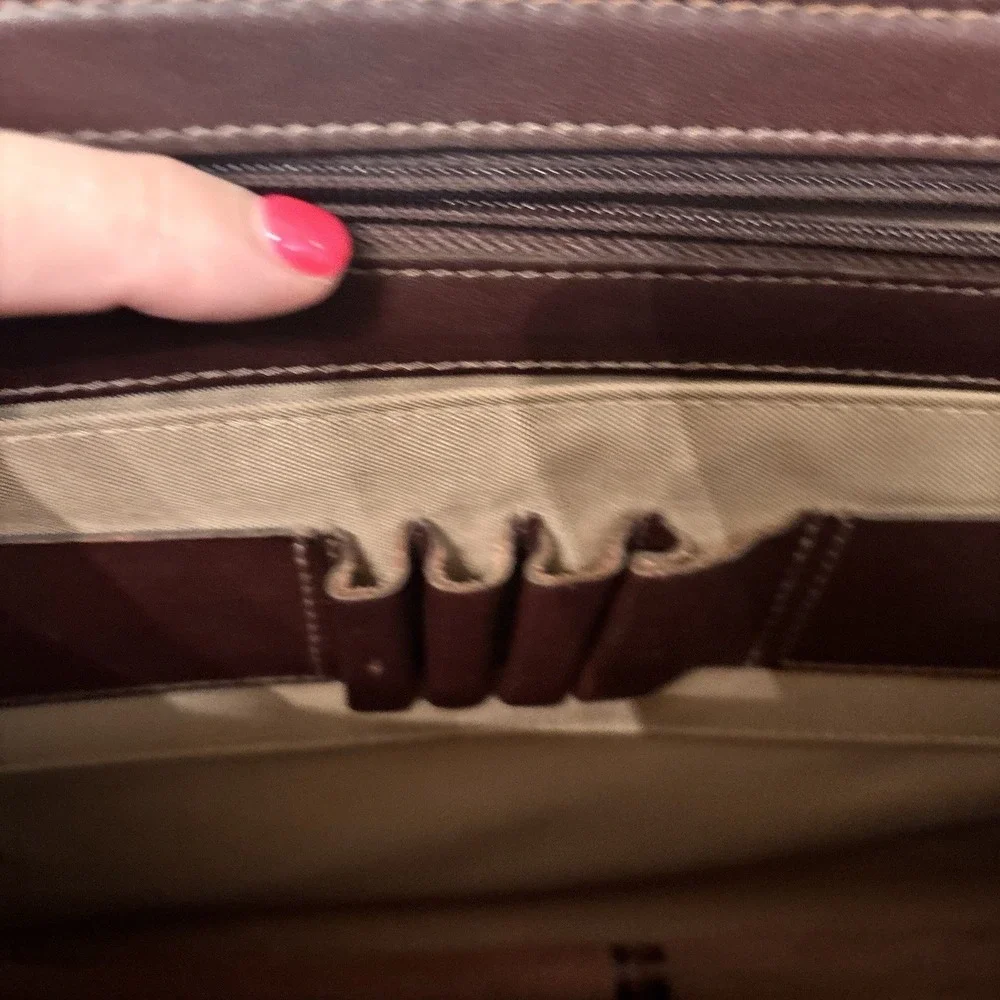 Vintage‎ Hartmann Belting Leather Briefcase Brown Attache Case Combo Lock